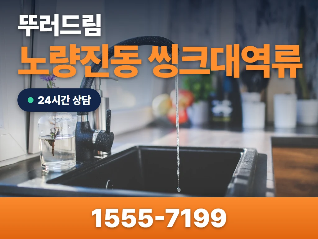 노량진동 씽크대역류 현장