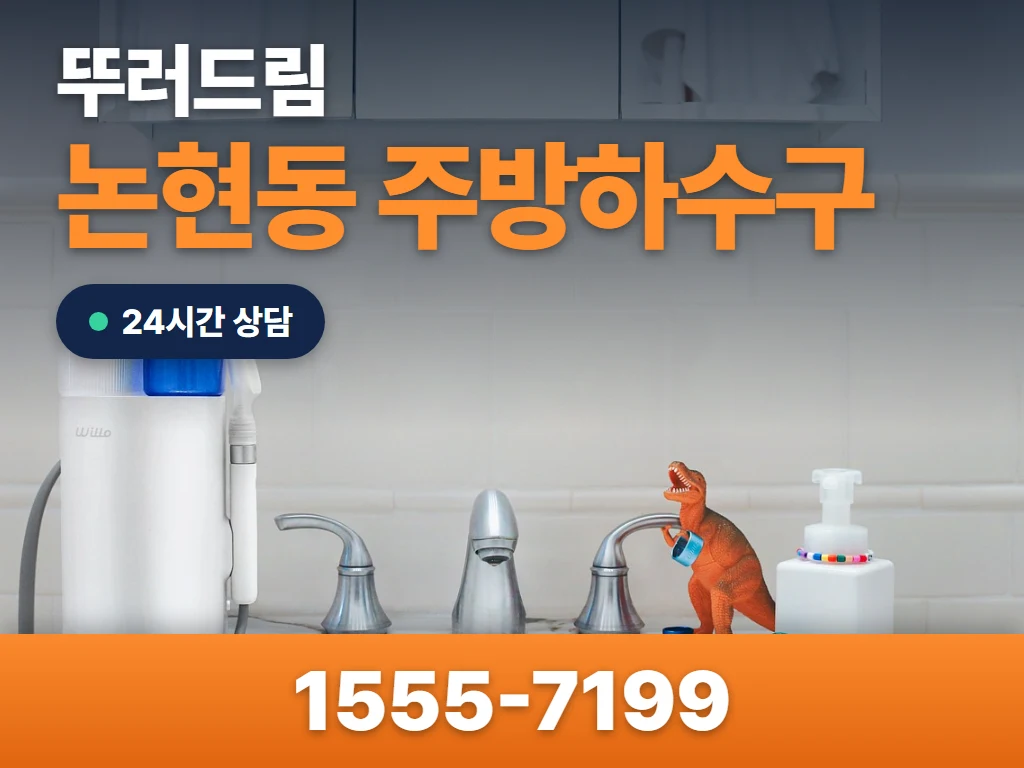논현동 주방하수구 현장