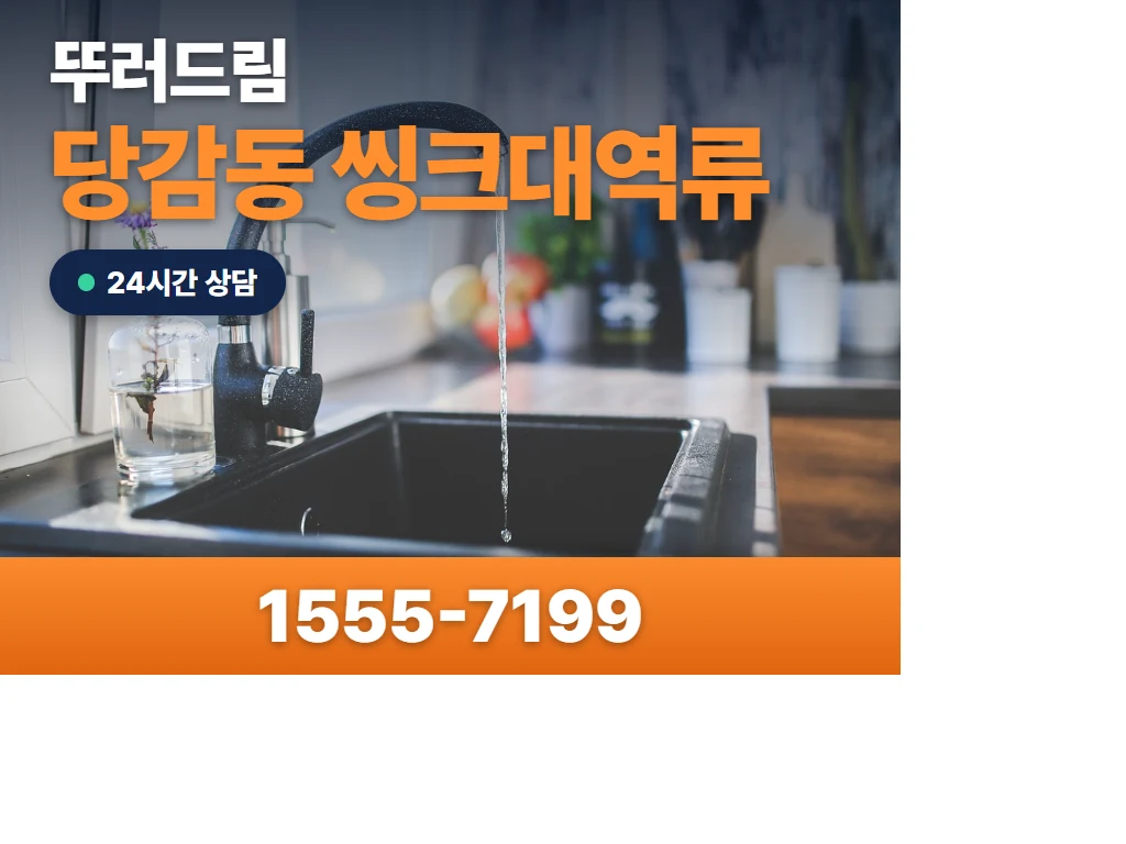당감동 씽크대역류 현장