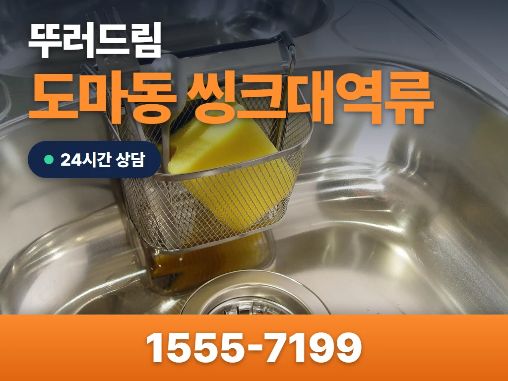 도마동 씽크대역류 현장