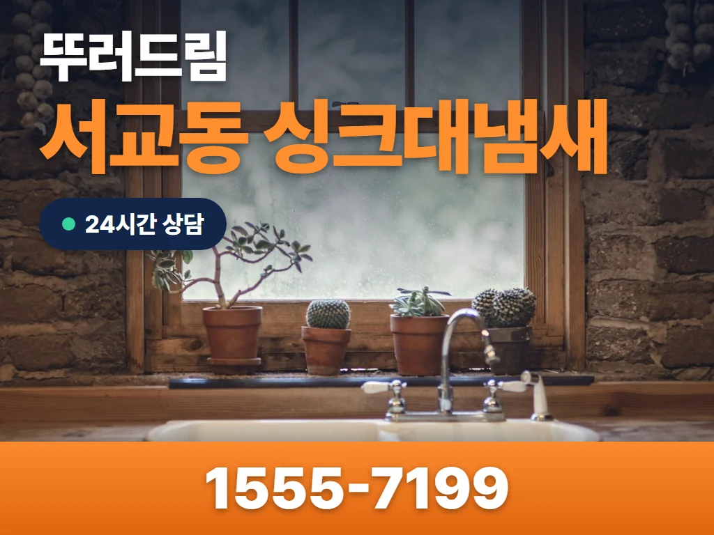 서교동 싱크대냄새 현장