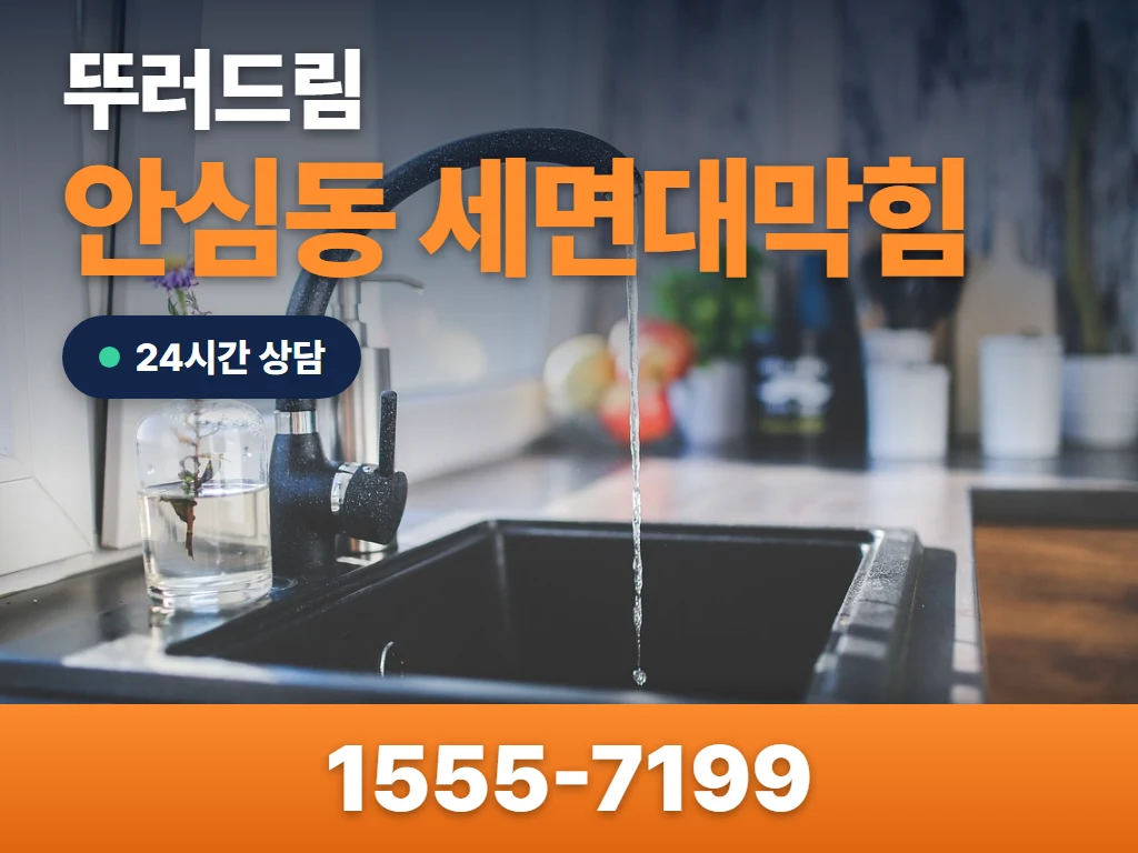 안심동 세면대막힘 현장