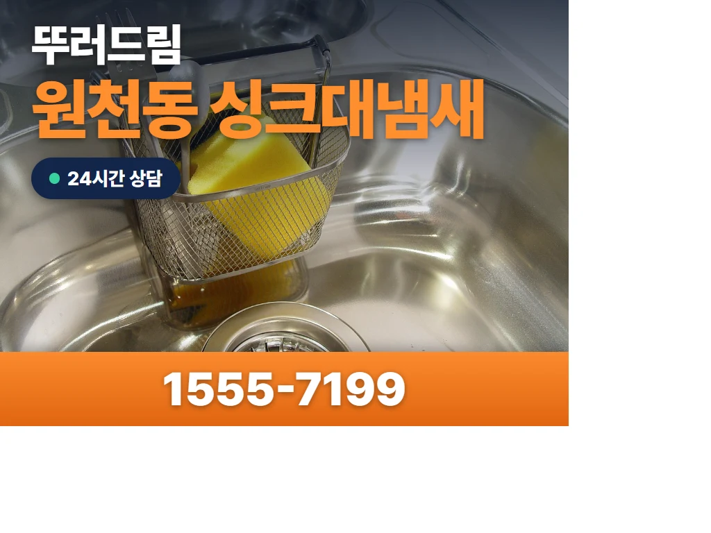 원천동 싱크대냄새 현장