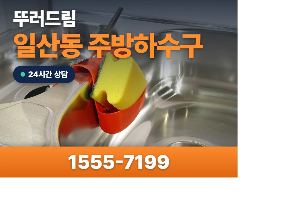 일산동 주방하수구 현장