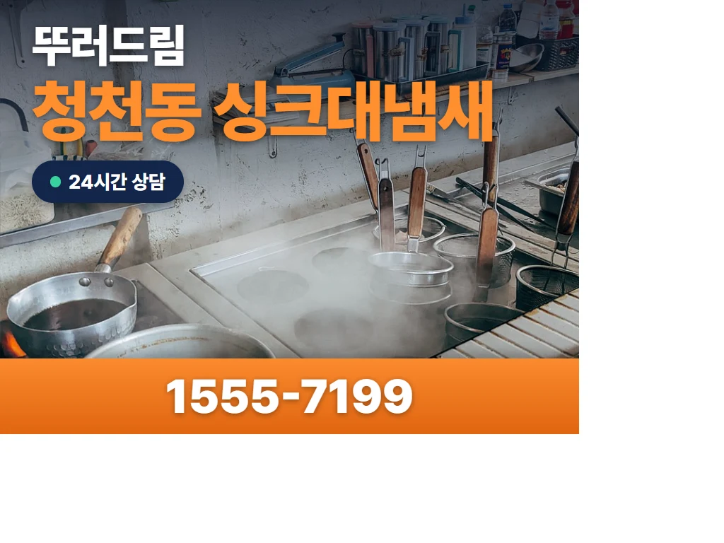 청천동 싱크대냄새 현장